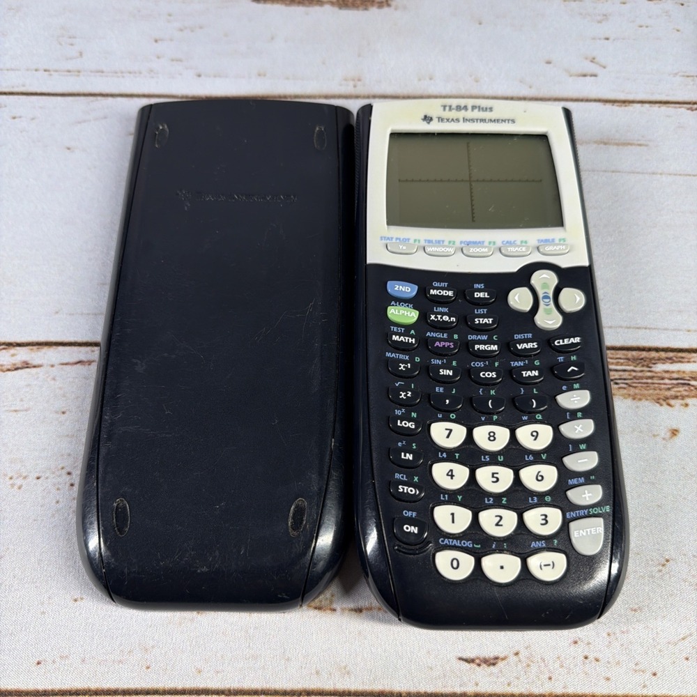 Tested Texas Instruments TI-84 Plus Graphing Calculator Black Severe Wear